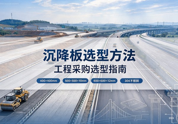 石门沉降板选择方法